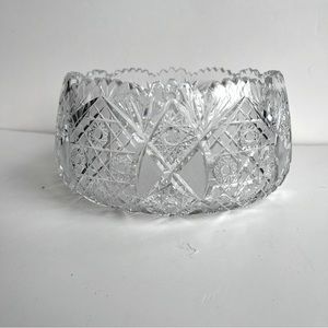 VTG Cut Lead Crystal Bowl